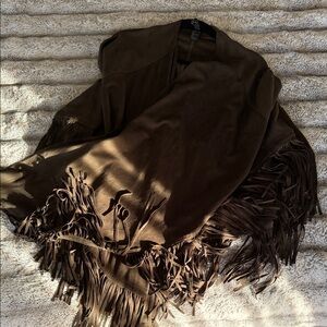 Fringed green  Shawl